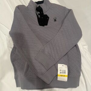 Spyder Kids Gray Quilted Sweater